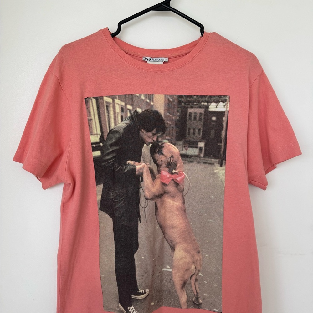 Zara Graphic T-Shirt - Coral